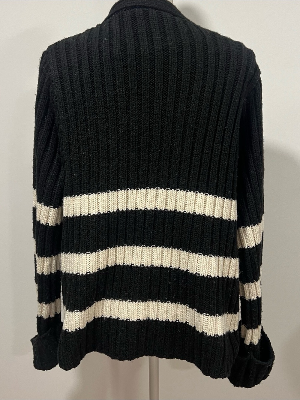 Zara Striped Cardigan Sweater - Picture 2 of 3